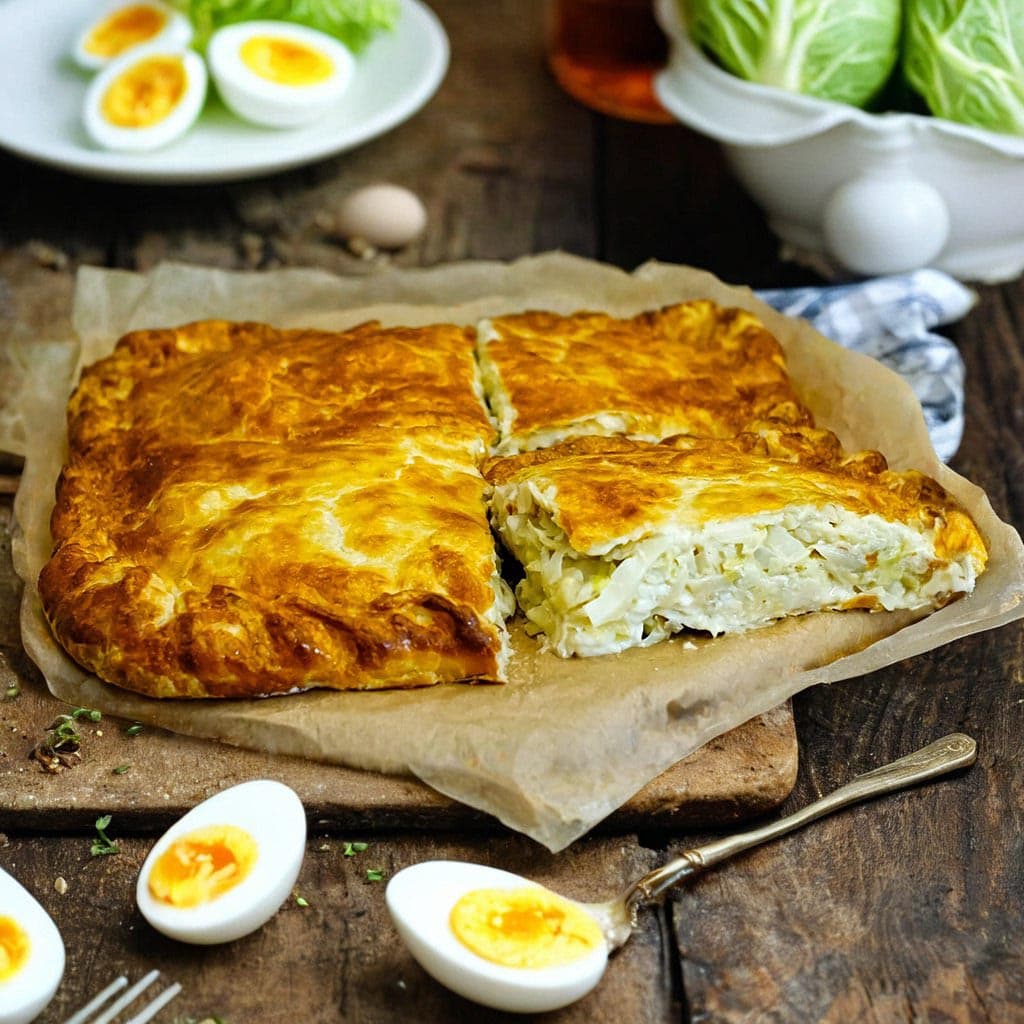 С капустой и яйцом